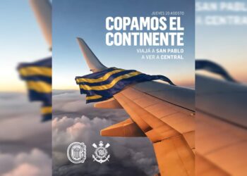 A San Pablo en avión: Central anunció los vuelos chárters para el partido de vuelta ante Corinthians por los octavos de la Libertadores